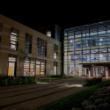 Modern building at night