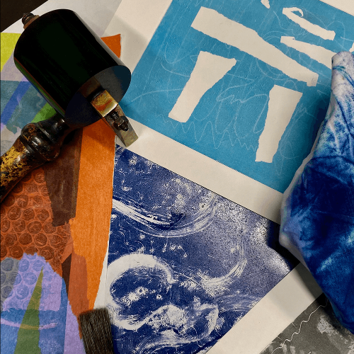 Monotype, Drypoint and Collograph